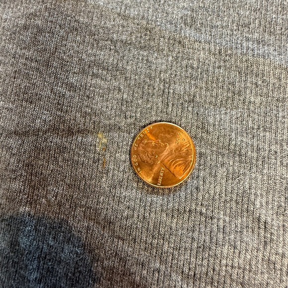 GUESS Grey Ribbed Mock Neck Cutout Long Sleeve Top Women's Size M - Picture 9 of 9